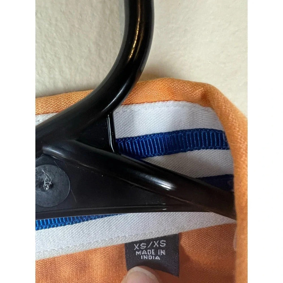 Robert Graham Orange and White Striped Button Up Shirt Men’s XS - Picture 5 of 12